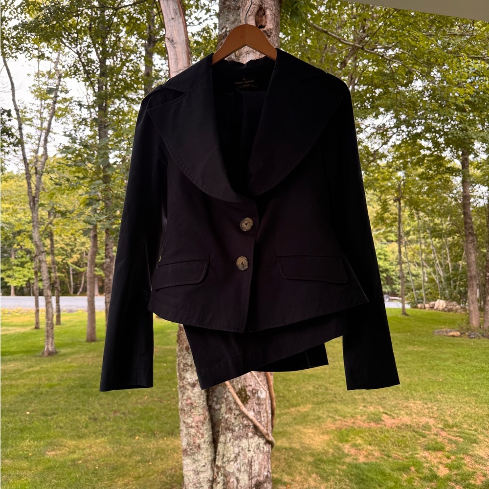 Vivienne Westwood Anglomania skirt suit black size IT46
